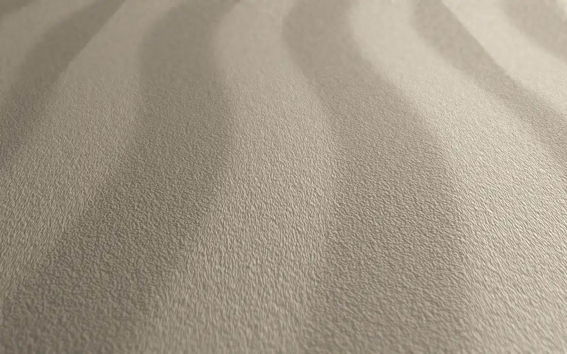 Cream plush carpet raked into soft fans of nap
